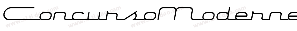 ConcursoModerne BTN Oblique字体转换